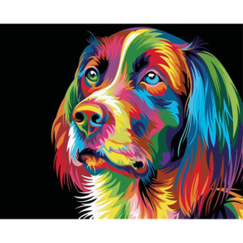 Hond - schilderen 50x40